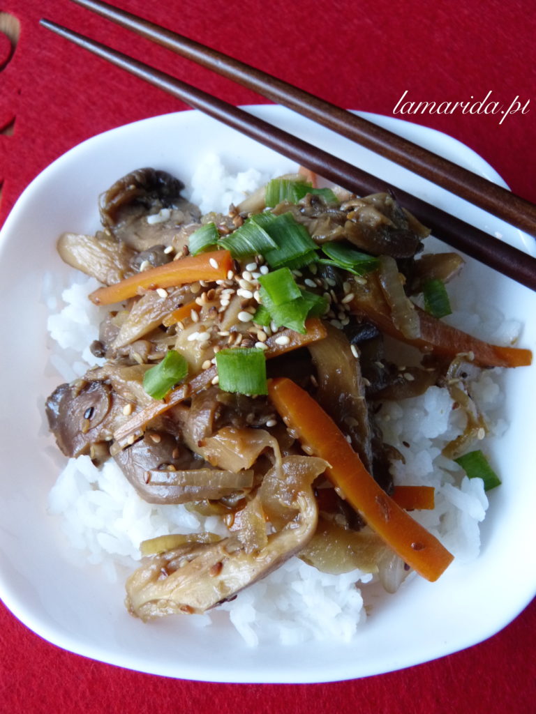 bulgogi z boczniaków