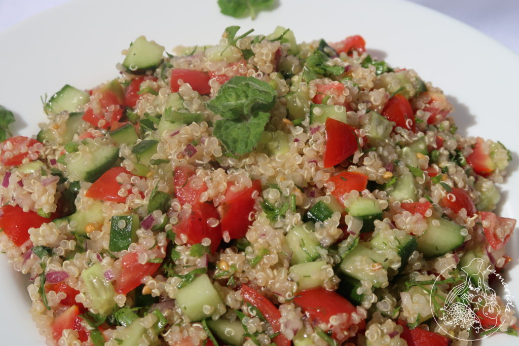 tabbouleh z komosą ryżową